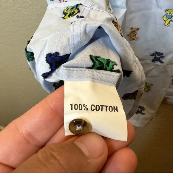 Grateful Dead section 119 dancing bears button up 5XL - Picture 6 of 7